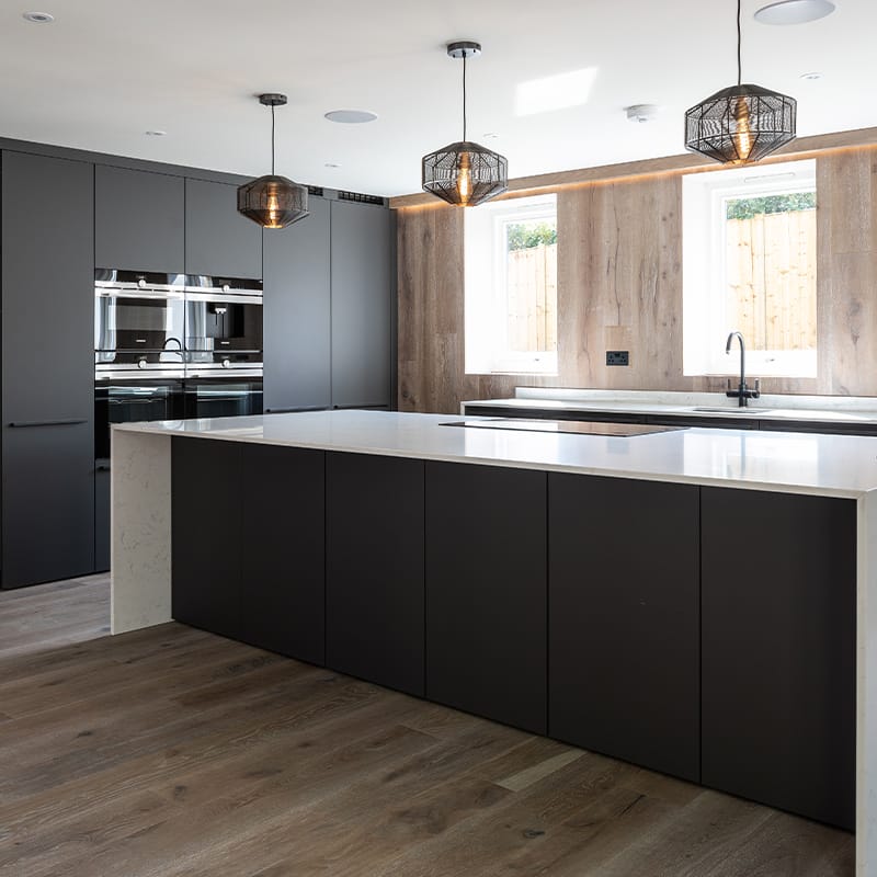 Modern kitchen fit in West Sussex by Hubble