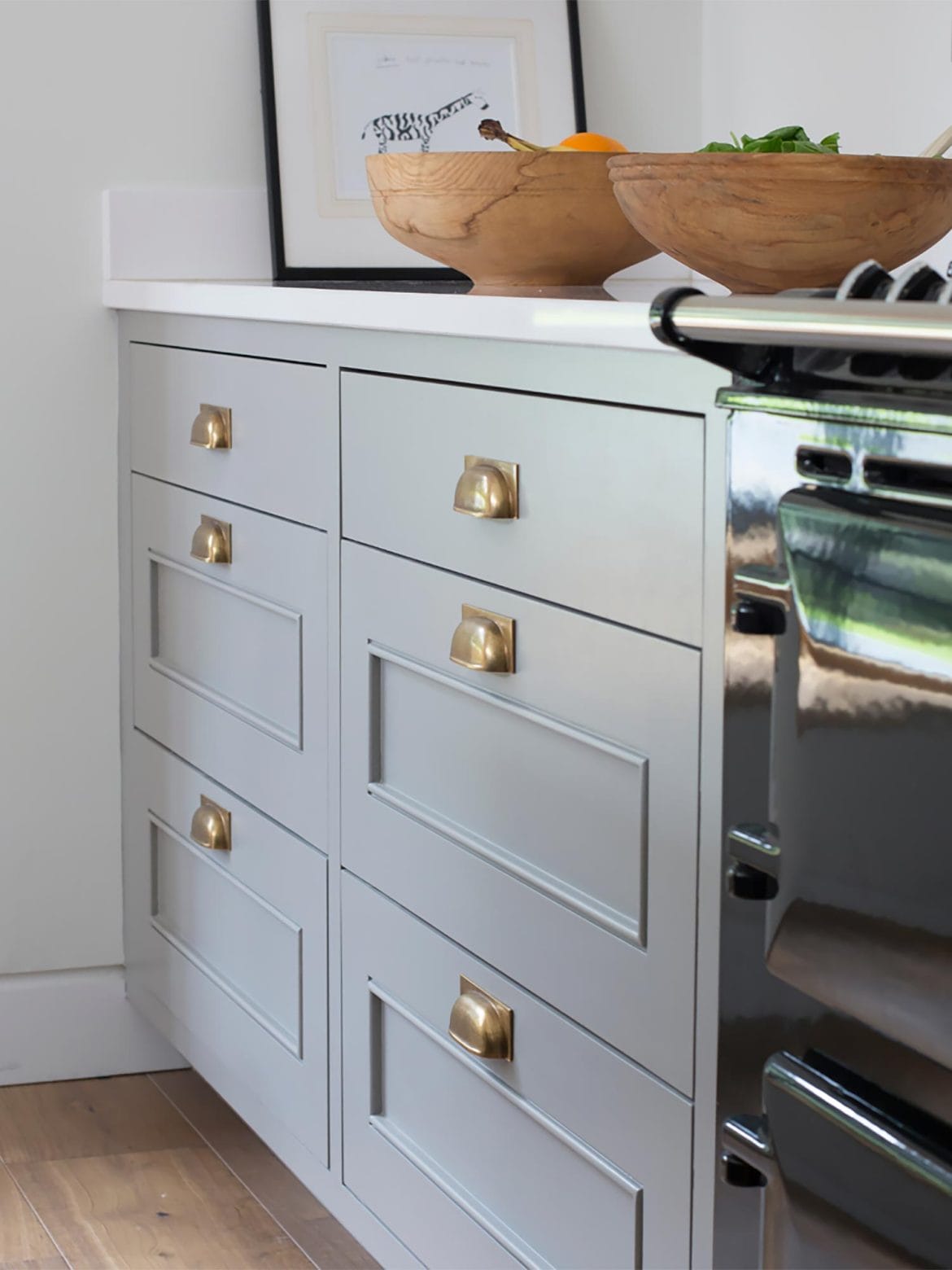 Armac handle design kitchen drawers - Hubble Kitchens