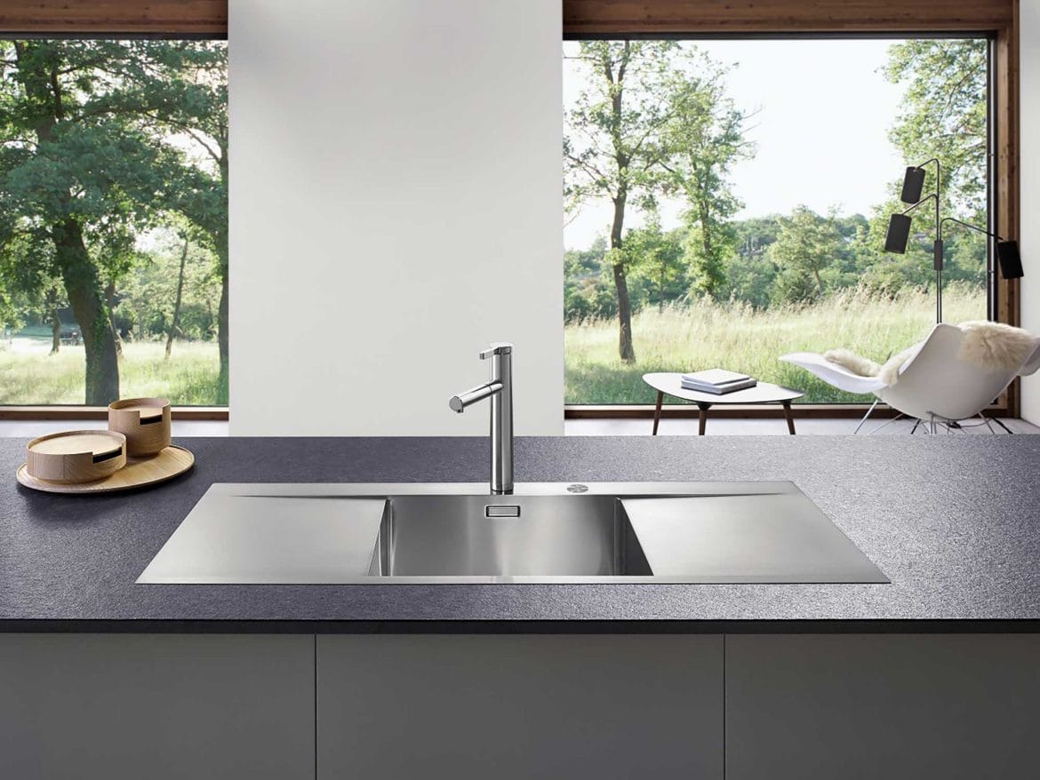 Blanco kitchen sink in designer kitchen